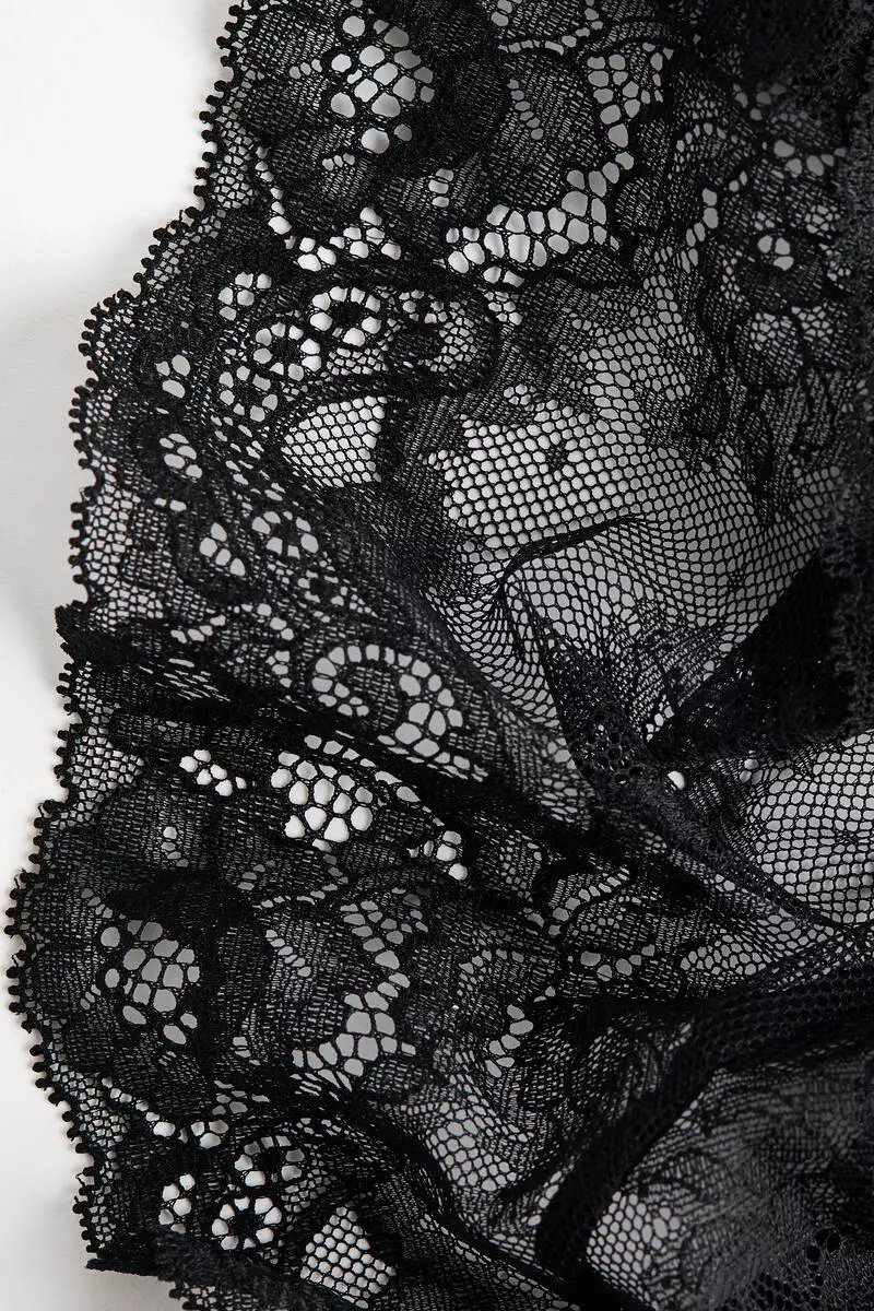 3-pack cotton and lace hipster briefs