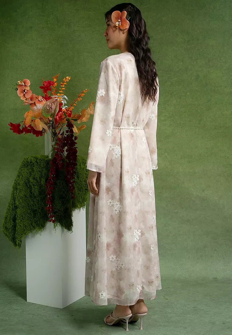 Dalila Dress with Pearl Belt