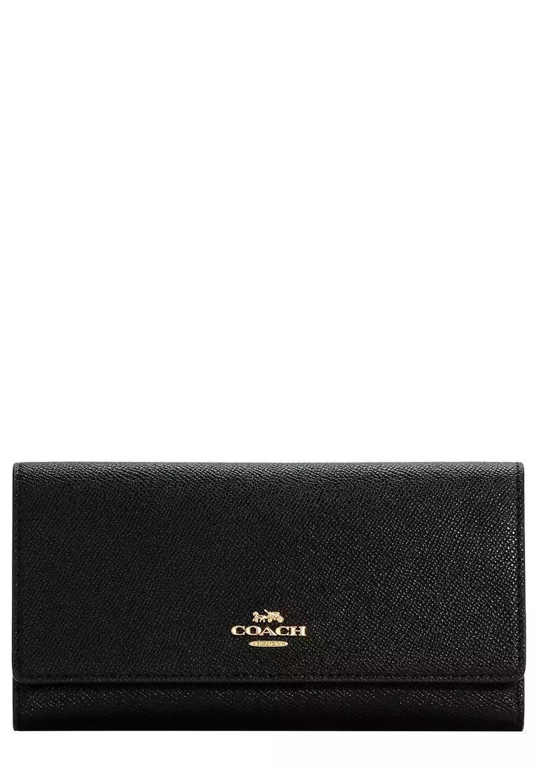 Buy Coach Coach Slim Trifold Wallet in Black C5578 2024 Online | ZALORA ...