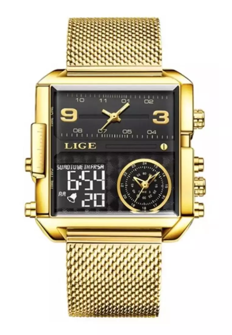 Gold time hotsell quartz watch