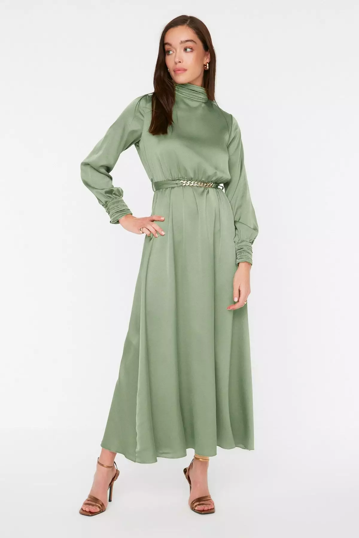 MODEST Belted Maxi Dress