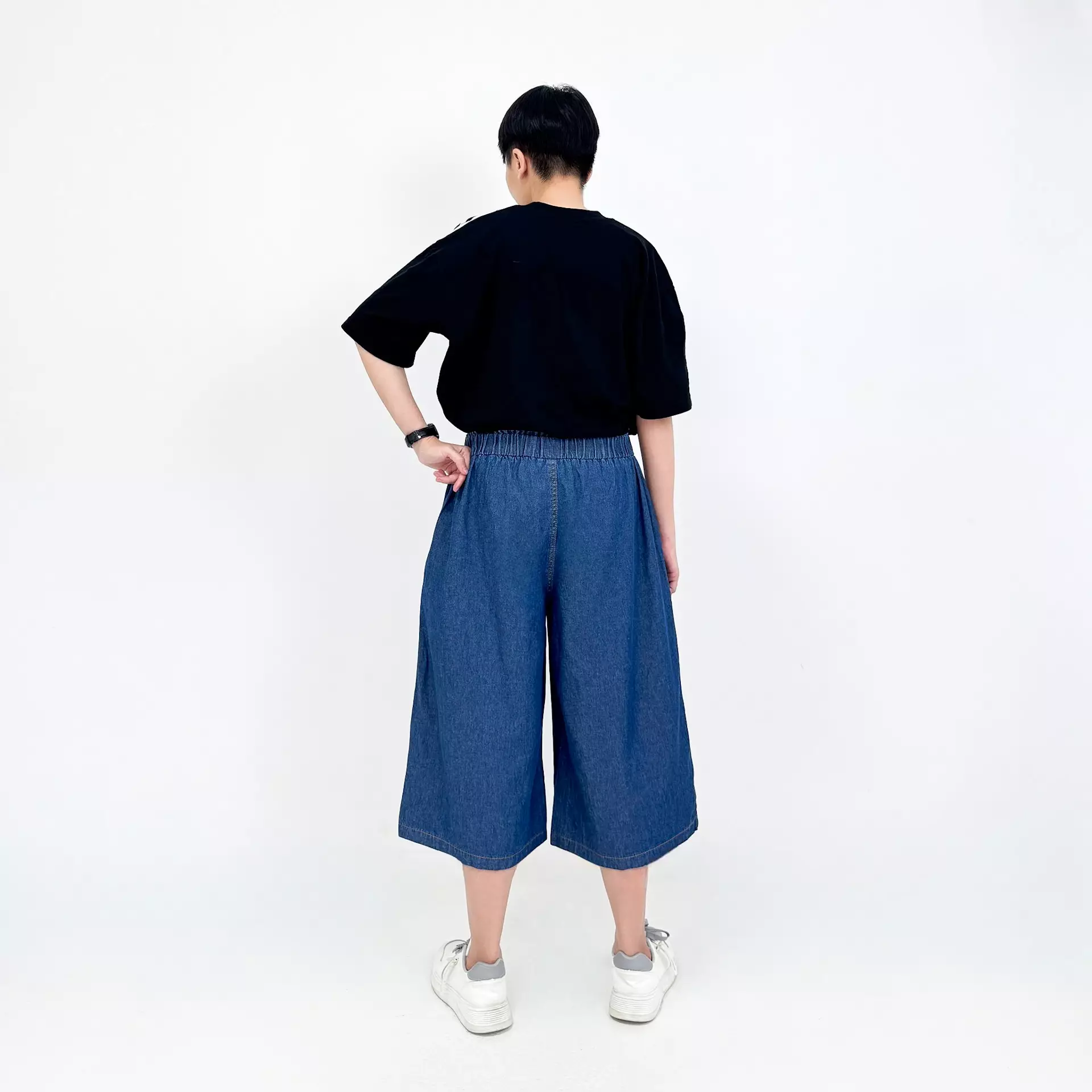 Crop Jeans Sania [DARK BLUE] Celana Denim Wanita 7/9