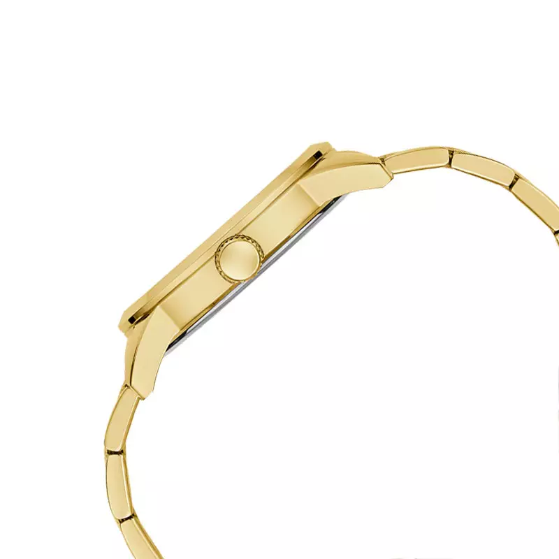 Jam Tangan Pria Guess Trend GW0782G1 Men Champagne Dial Gold Stainless Steel Strap