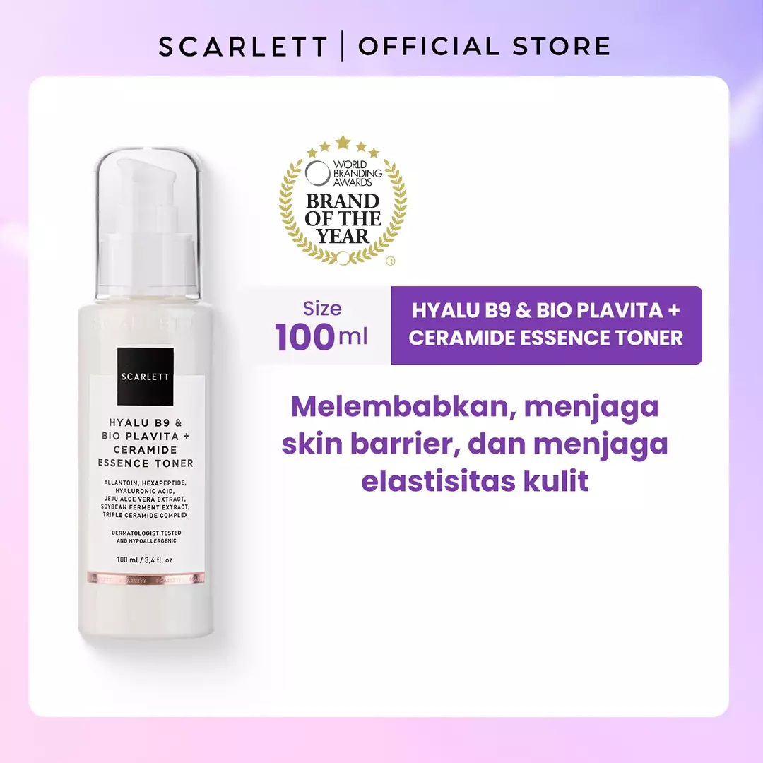 Scarlett Whitening Age Delay - Hyalu B9 + Bio Plavita & Ceramide Essence Toner