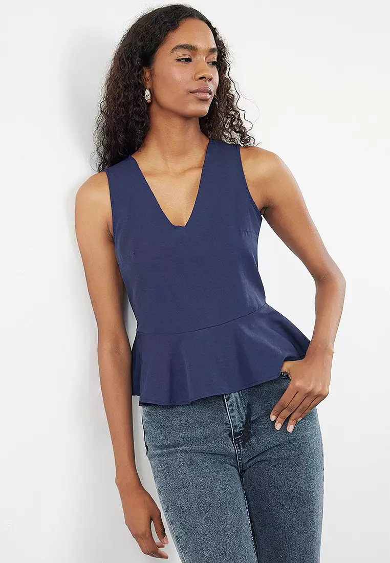 Fitted Peplum Blouse