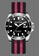 EGLANTINE black and red and silver EGLANTINE® Diver's Watch, Steel Case, Black Dial and Turning Bezel, Quartz Movement, Black & Red NATO Strap 8A9DBAC9C7FDC0GS_2