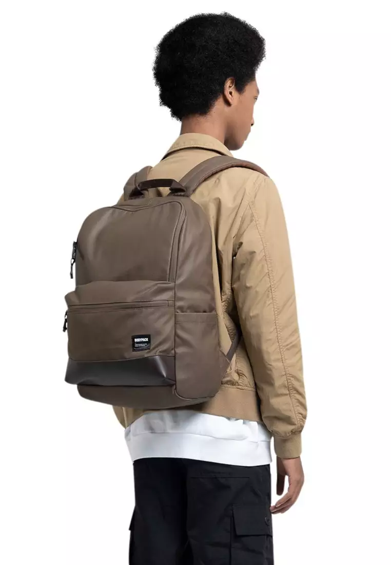 Paris 2.0 Laptop Backpack 14 Inch Tas Ransel Kerja Kuliah Sekolah Classic 19 L - Cokelat