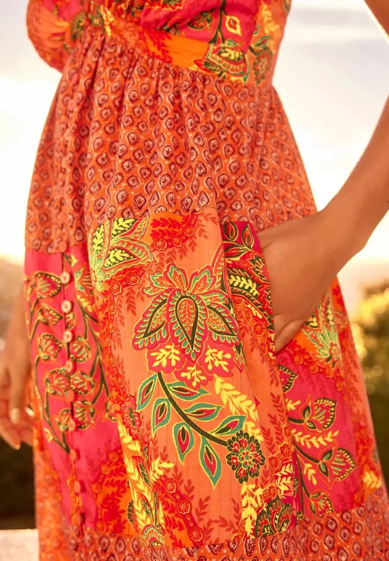 Frill Sleeve Summer Dress