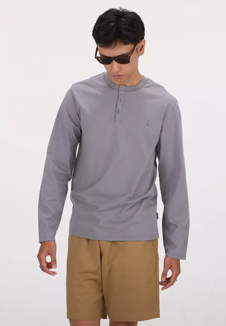 MLS MOULDER LONG SLEEVE HENLEY DGR