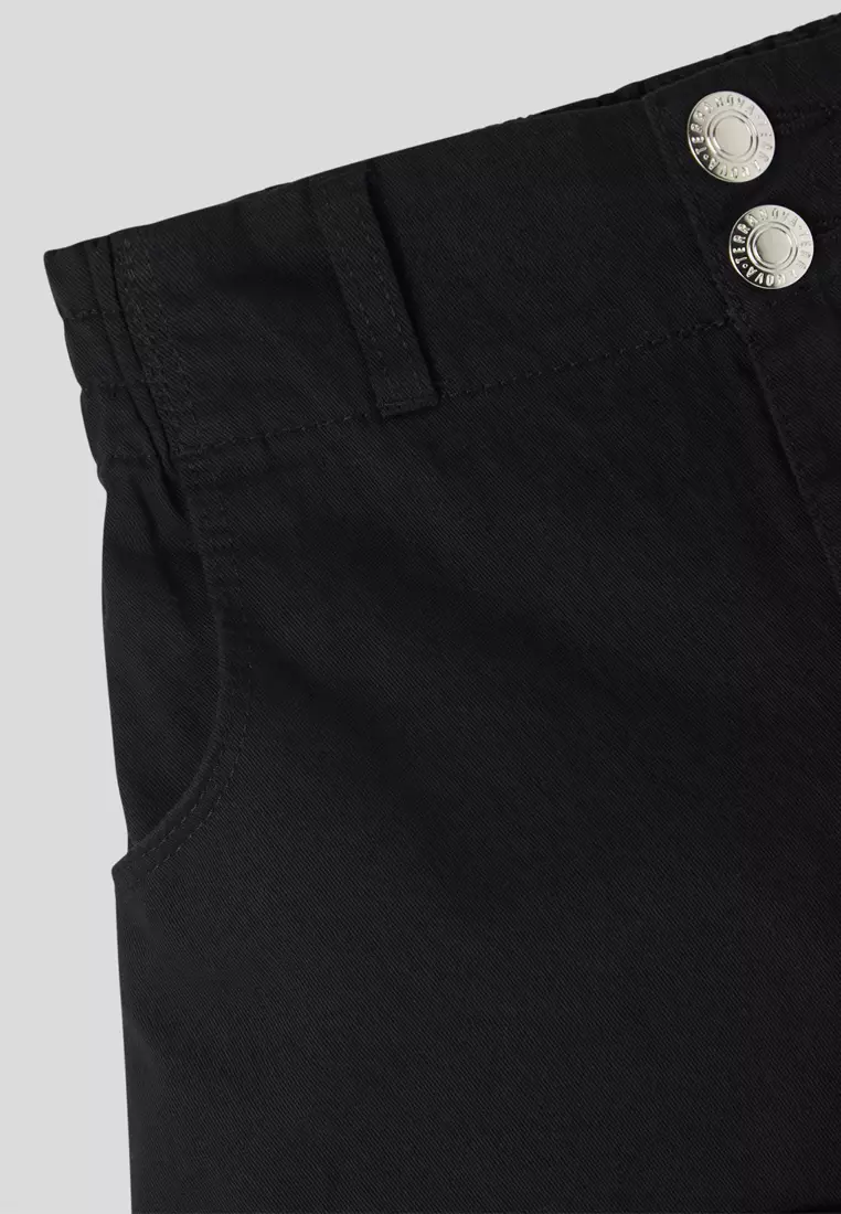 Paperbag Denim Shorts for Girls