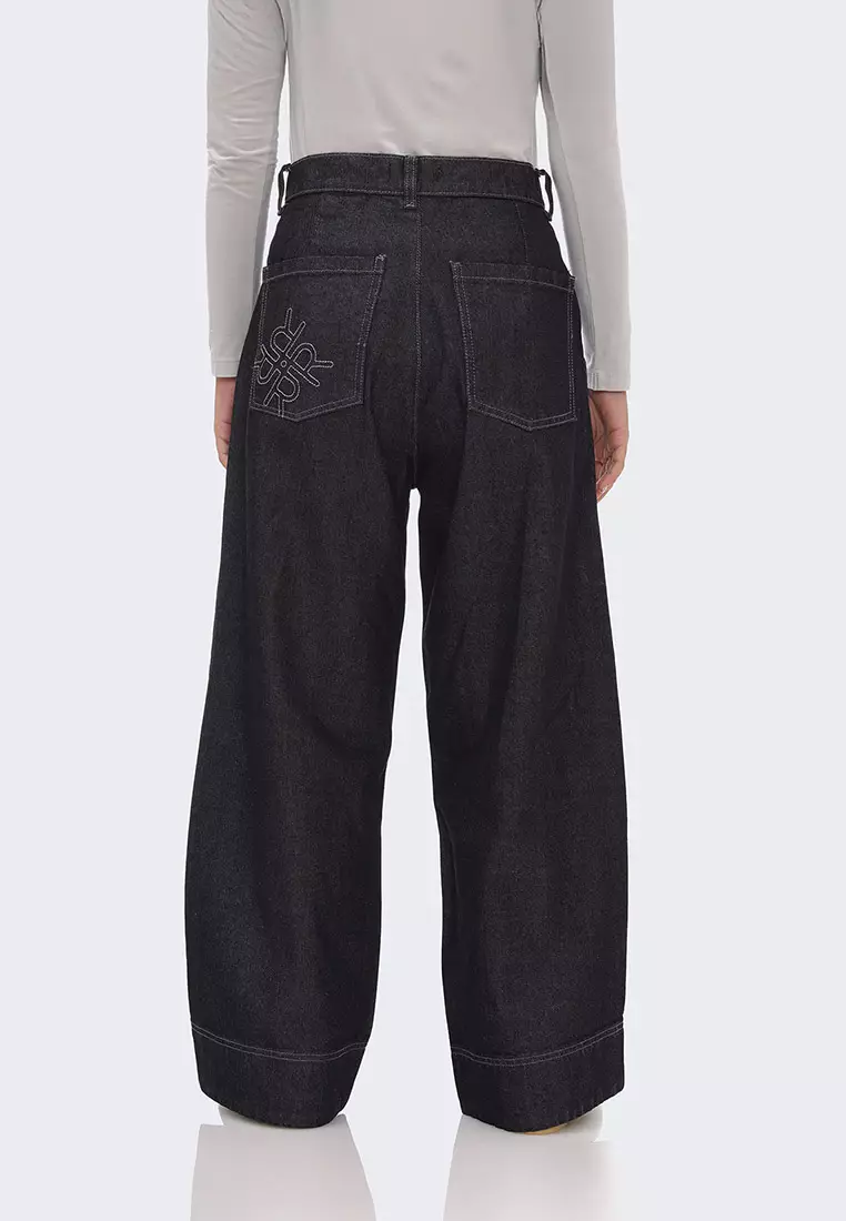 Ria Miranda Charcoal Sabya Pants