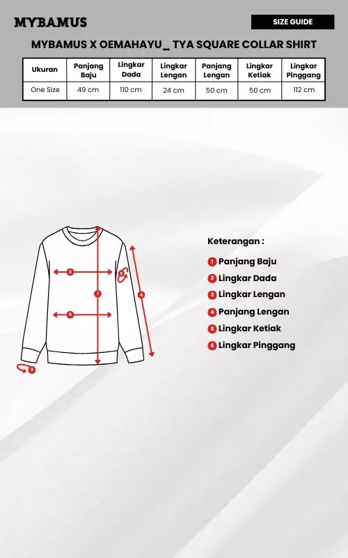 Tya Square Collar Shirt - Maroon M19179 R78S2