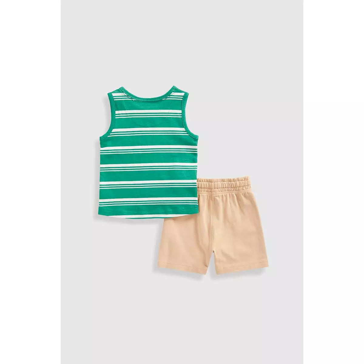 Mothercare Vest T-Shirt and Shorts Set - Set Baju Bayi Laki (Hijau)