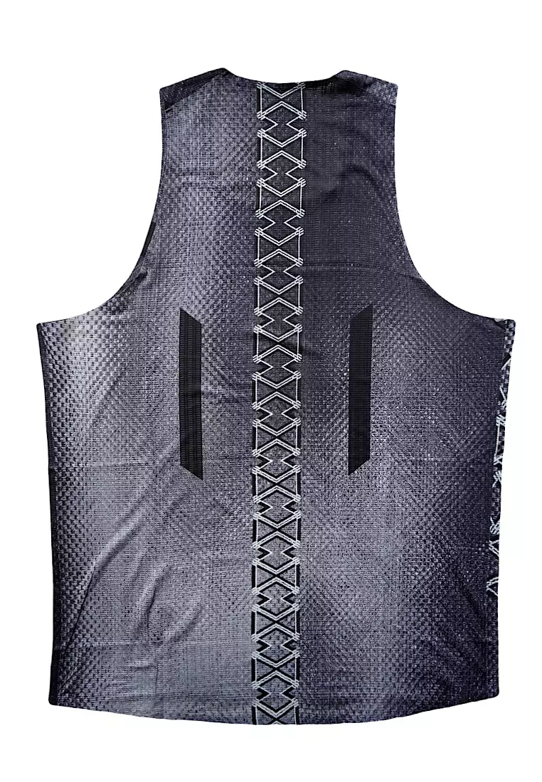 C1 Men Charcoal Race Vest