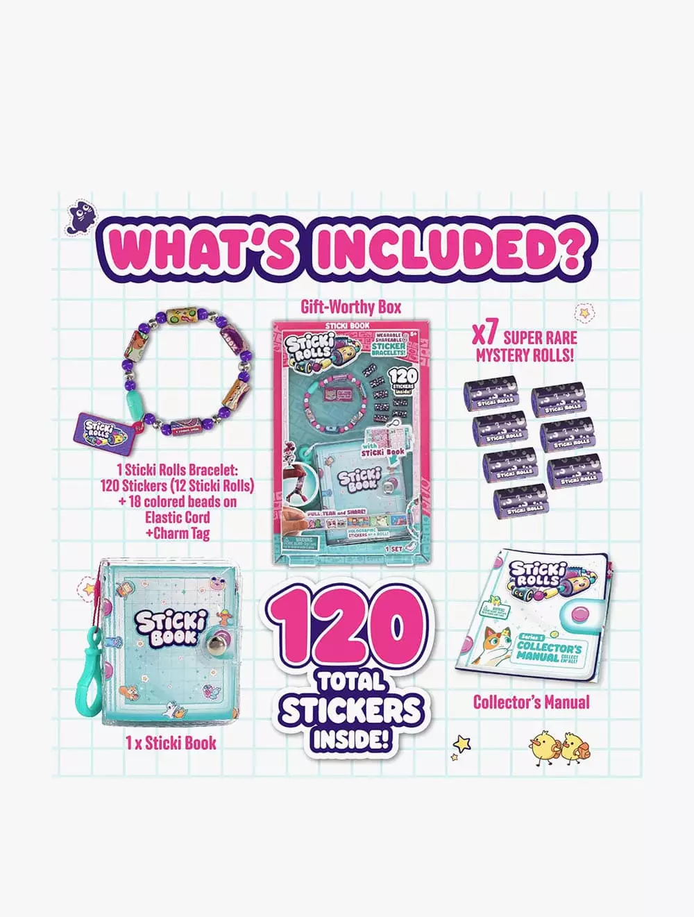 Sticki Rolls Sticki Book Pack - SCRSR200