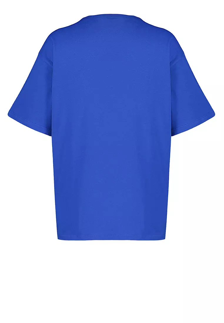 Oversized/Wide Pattern Crew Neck T-Shirt