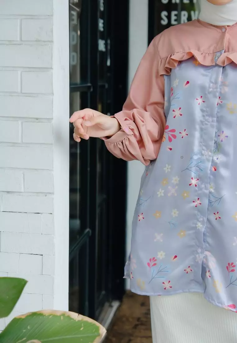 Arsera Blouse Lilac - Long Sleeve - Atasan Wanita