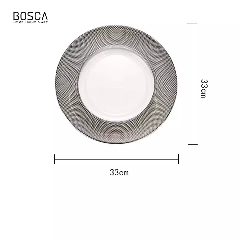 Jual Bosca Living Noir Blanc Hotel Steak Plate Piring Makan Keramik Gaya Eropa Estetik 1414