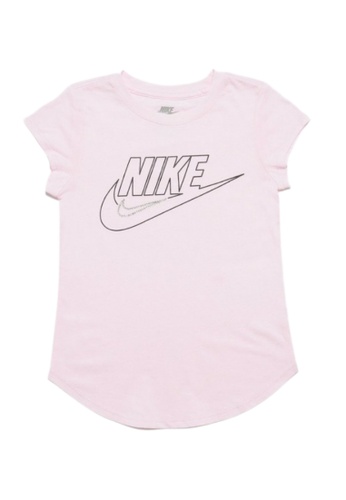 Nike pink Nike Girl Toddler's Futura Scoop Short Sleeves Tee (2 - 4 Years) - Pink Foam D11BEKA041E3B8GS_1