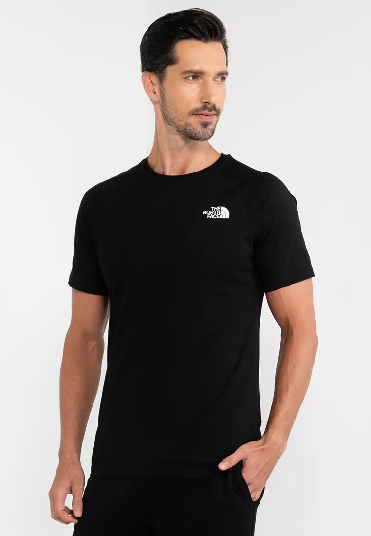 Mens black north face t shirt deals