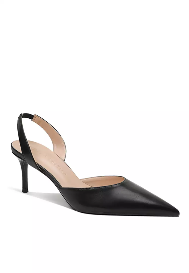 6CM Pointed Slingback Heels Shoes HZL004