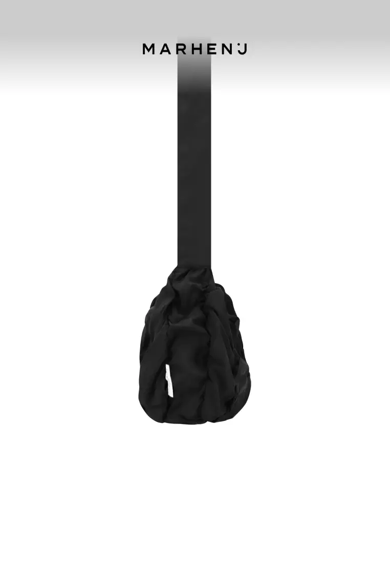 POPCORN SWING Nylon Crossbody Bag Black