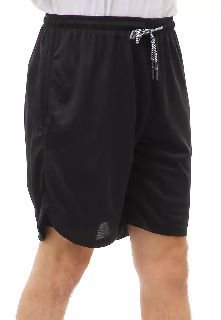 Rishham Celana Pendek Olahraga Pria Double Layer Jogging Fitness Material Polyester + Cotton ORIGINAL