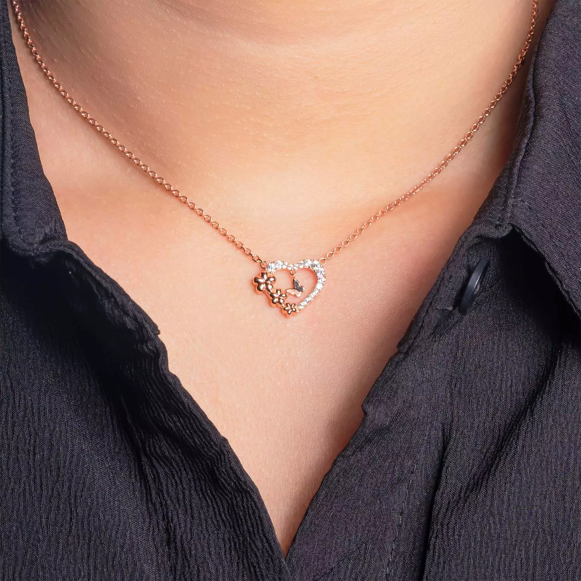 Kalung Serut Emas 7k - Clarie Gold Necklace - Treasure Collection - Juene Jewelry