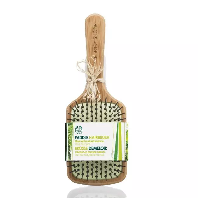 Brush Hair Paddle Large Bamboo