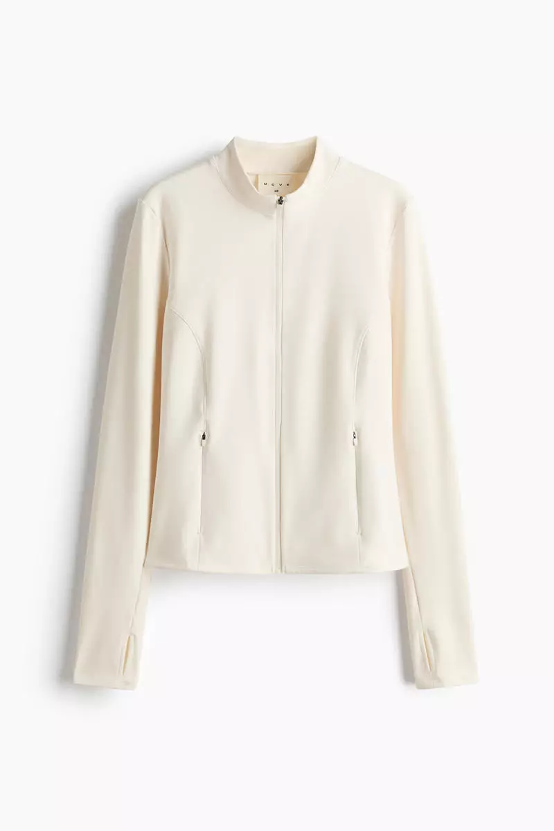 Sports fleece jacket with SoftMove™