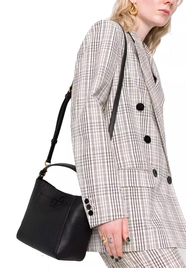 Tory Burch Small Mcgraw Patchwork Bucket Bag