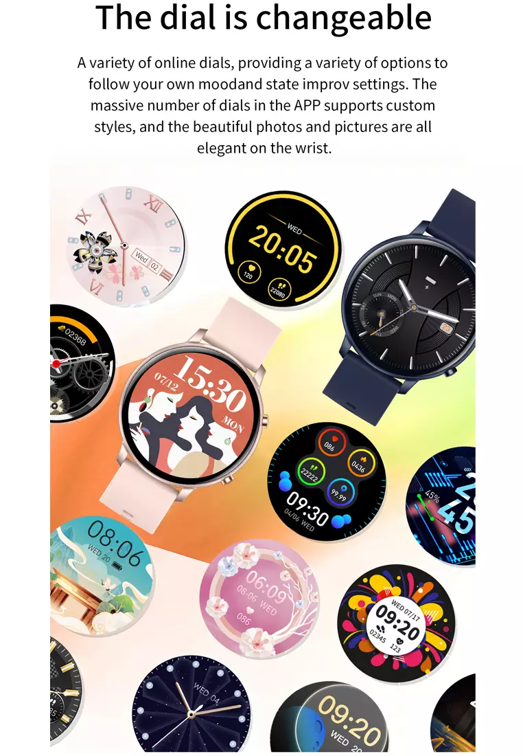 SmartWatch G28 Bluetooth Call Jam Pintar 24H Temperature Monitoring Sport Fitness Touch Screen hitam