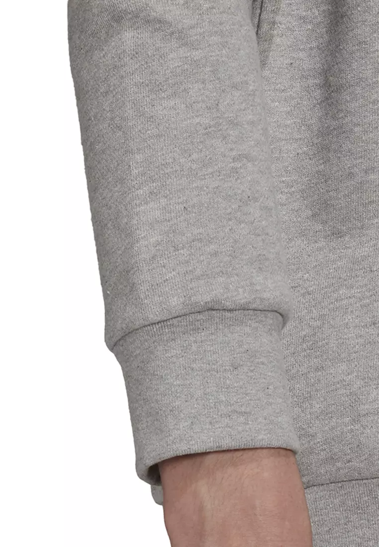 Adidas originals sweatshirt with embroidered small logo grey clearance