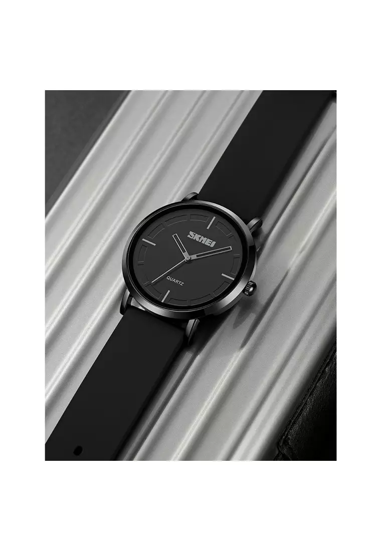 Jam Tangan Analog Pria Quartz Watch Waterproof 30M - 2050 - Black