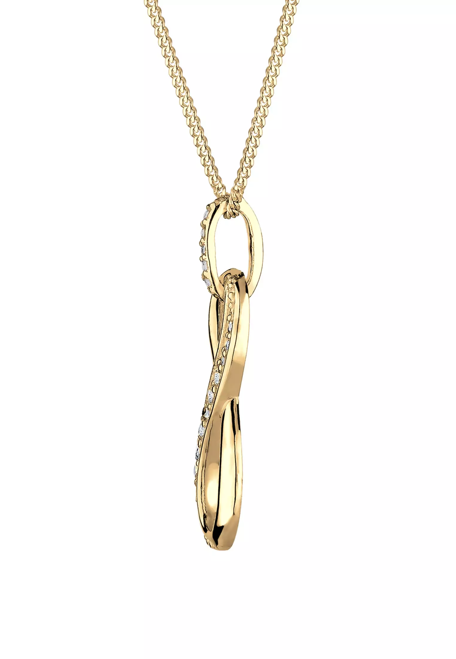 Necklace Infinity Symbol Zirconia Gold Plated