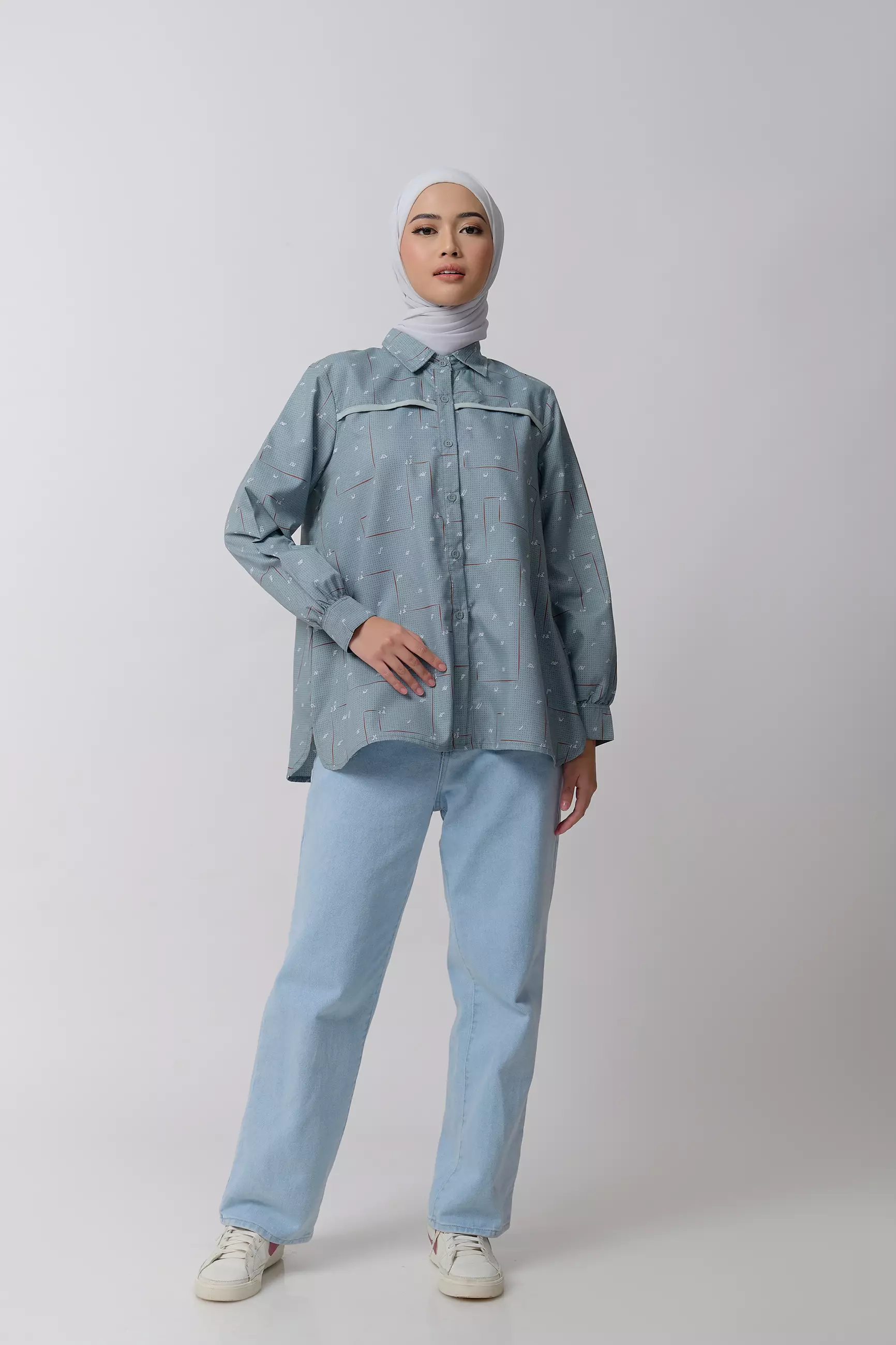 ZM Zaskia Mecca- Givza Kemeja Wanita - Aksara Nusantara - Edisi Aksara Bengkulu