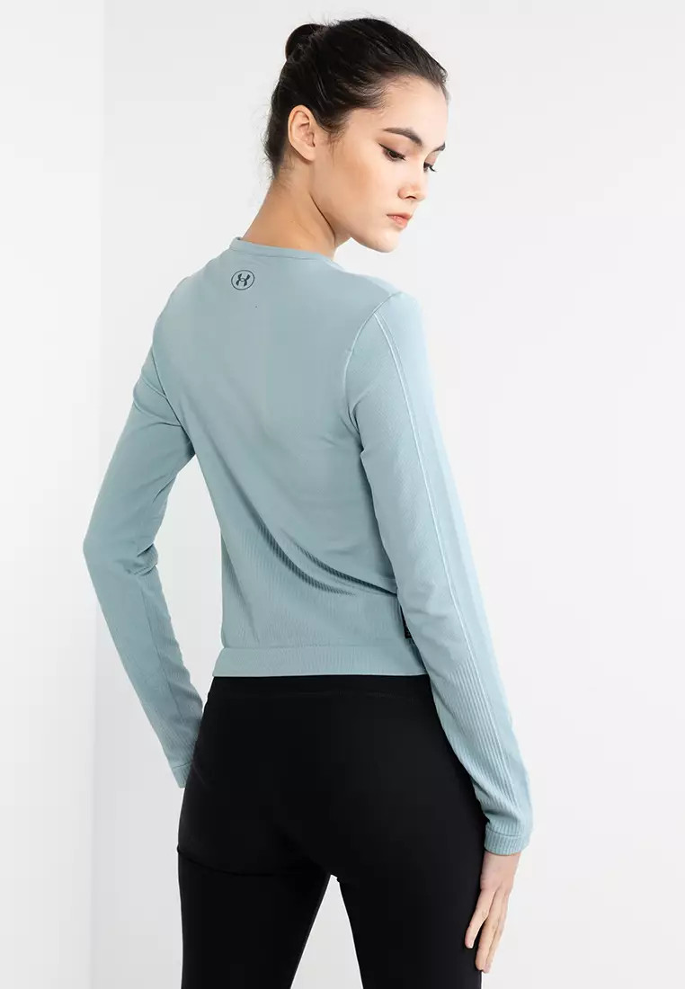 Under Armour Rush Seamless long sleeve top in grey