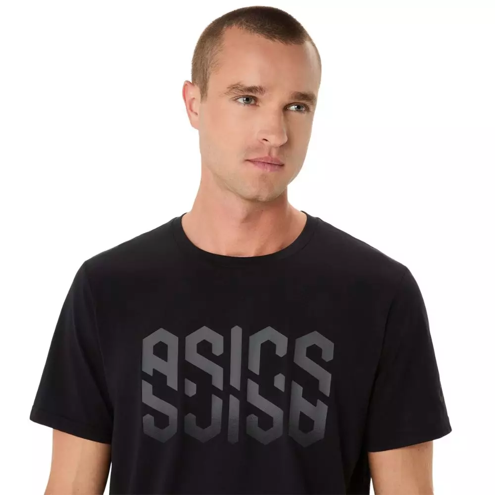 ASICS Men Asics Hex Graphic Cotton Blend Tee -2031E901.001