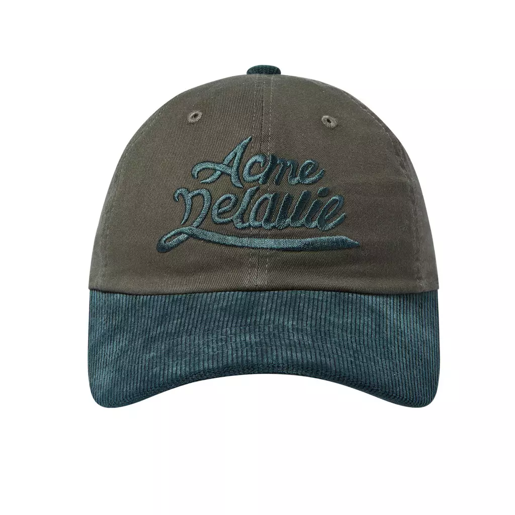 CORDUROY COLOR SCHEME BALL CAP GREEN