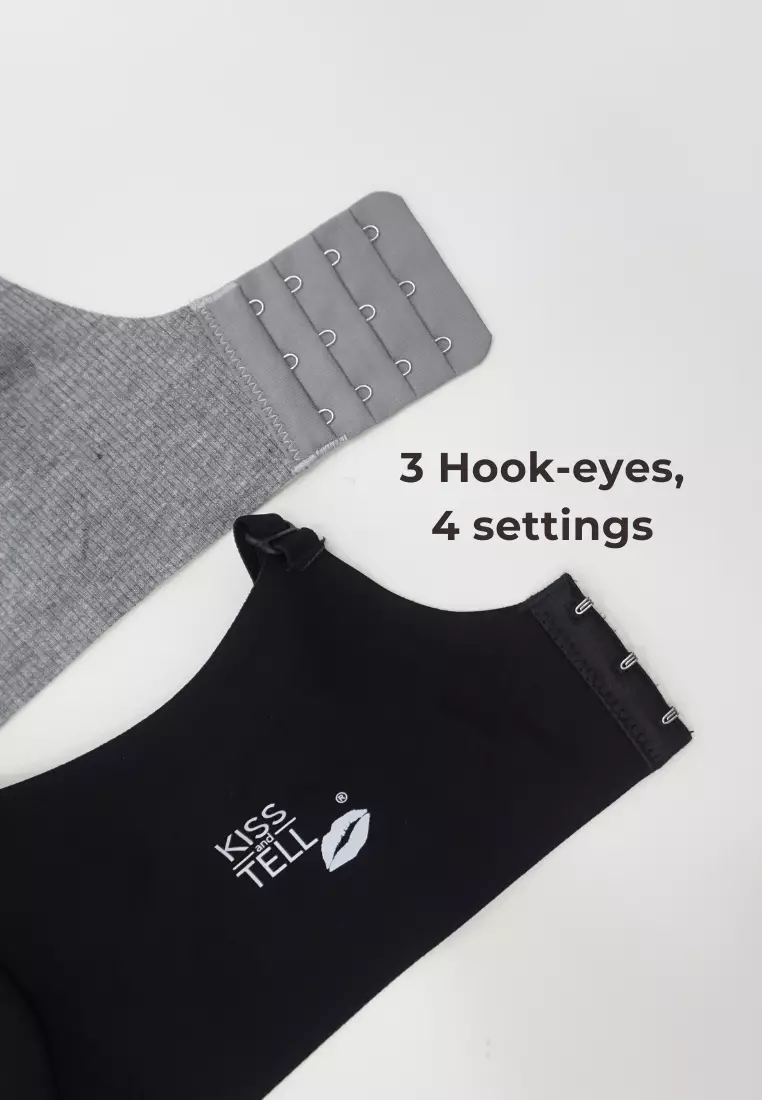 Premium Taylor Seamless Wireless Padded Support Bra in Grey