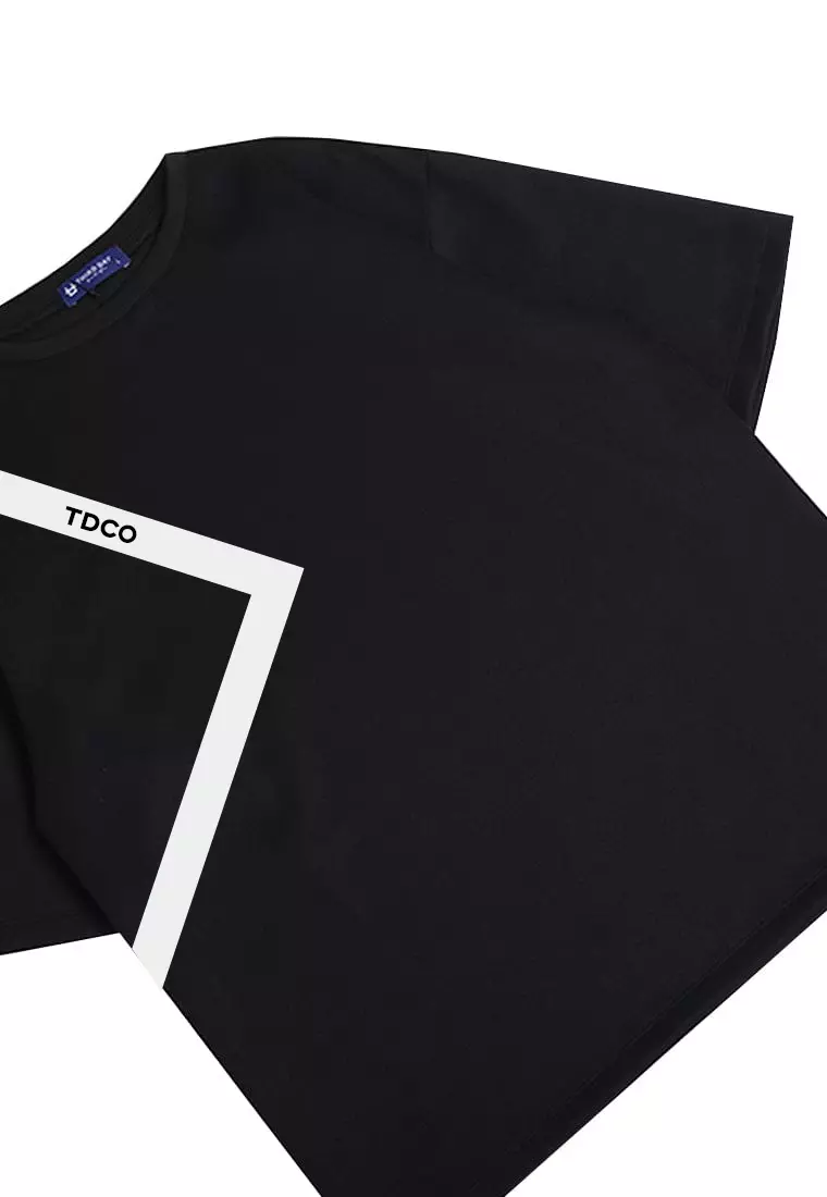 MTV66 Kaos Oversize Distro Pria Triangle Line Tdco hitam