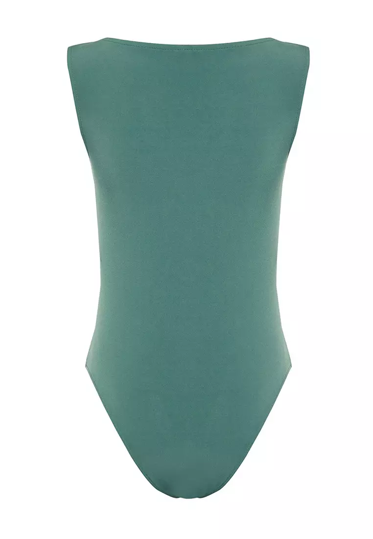 Fitted Cowl Neck Bodysuit