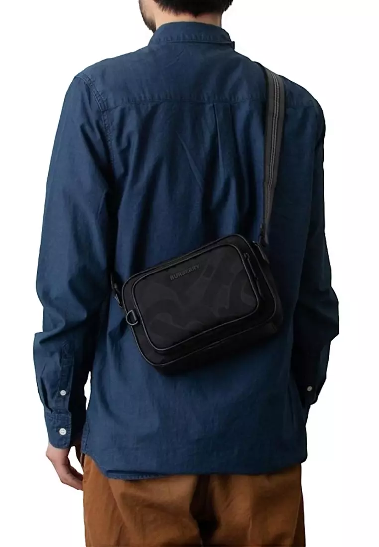 Buy Burberry Burberry TB Monogram Paddy Crossbody Bag in Black Online