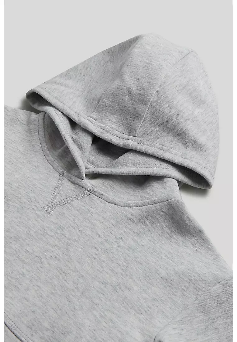 Grey Scuba Hoodie and Shorts Outfit