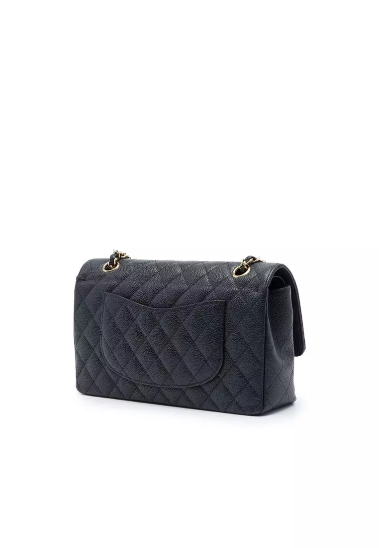 Pre-Loved Chanel Medium Classic Caviar Double Flap