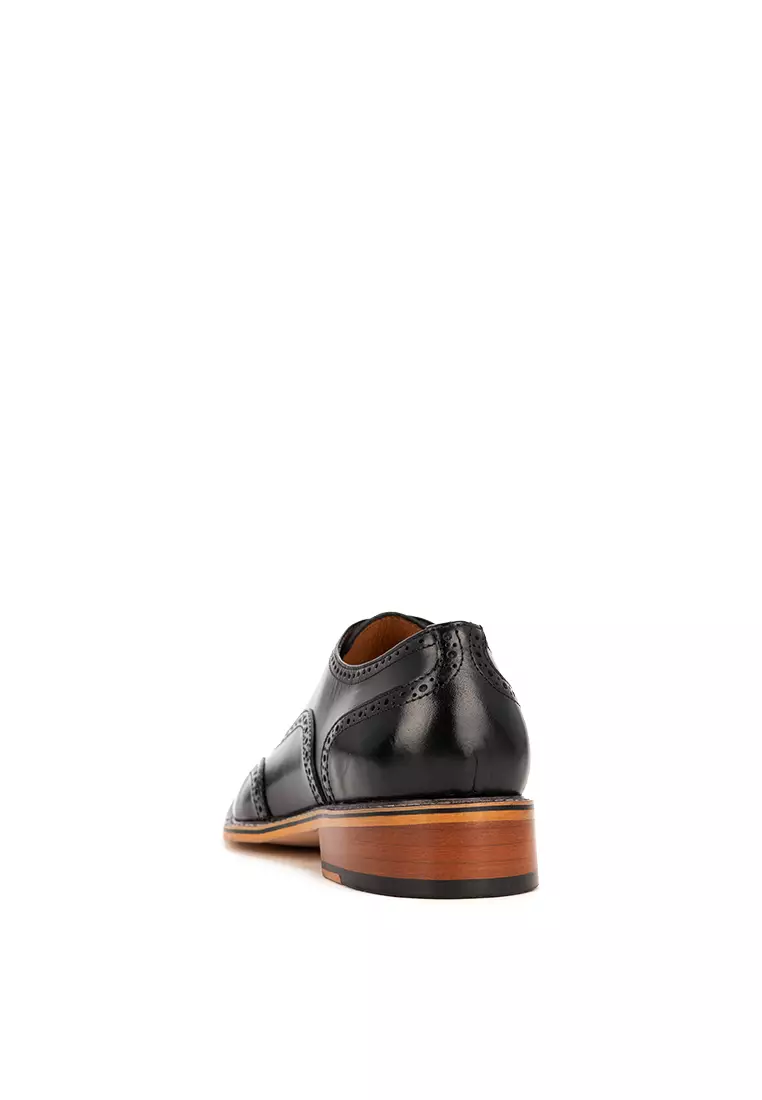 Brayden Black Wingtip Oxford Shoes