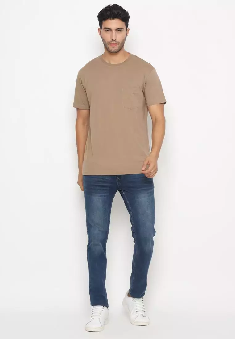 MATSUDA Kaos Polos Pocket T Shirt Cotton Chuo