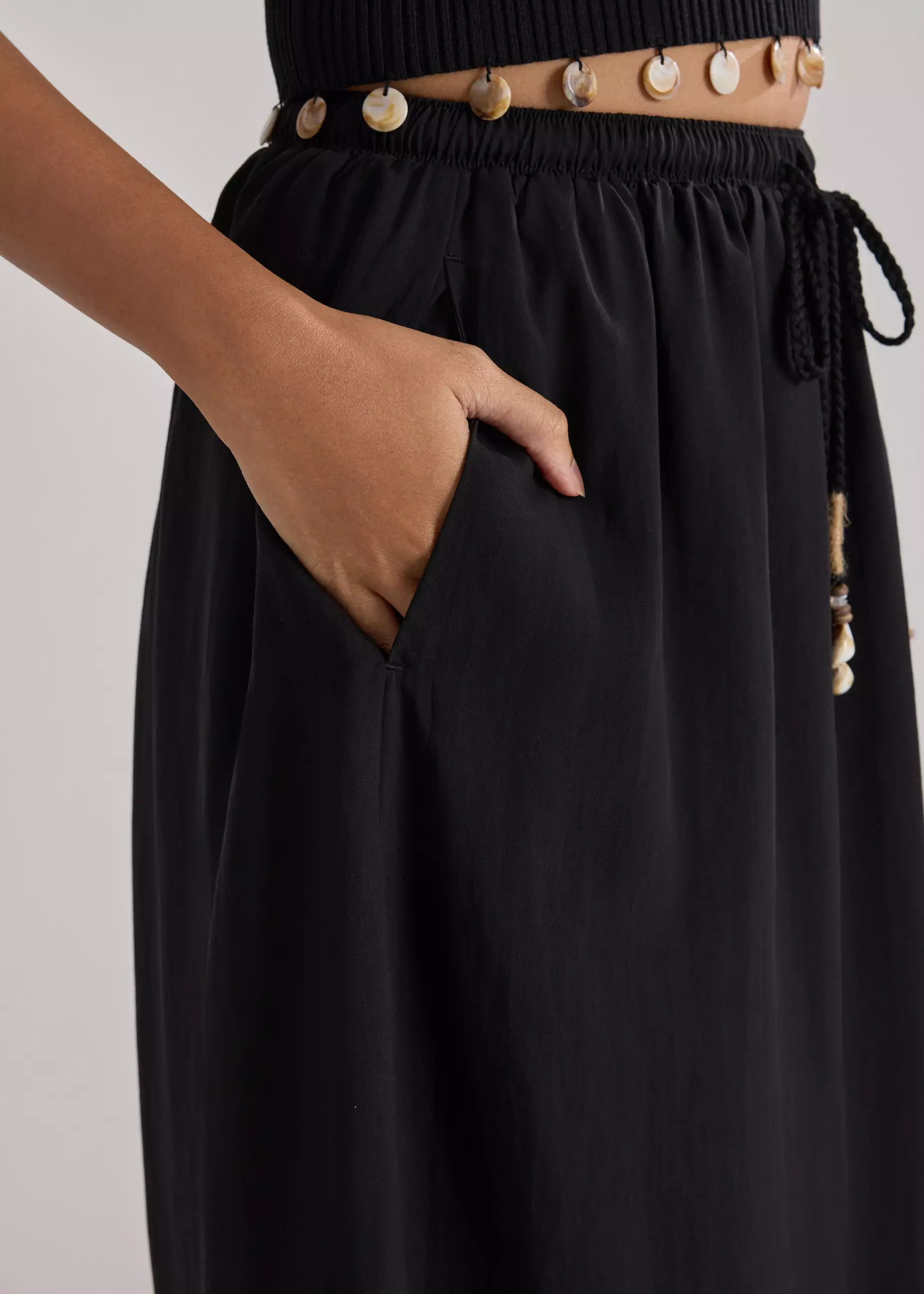 Rok Wanita - Coastal Beads Drawstring Skirt