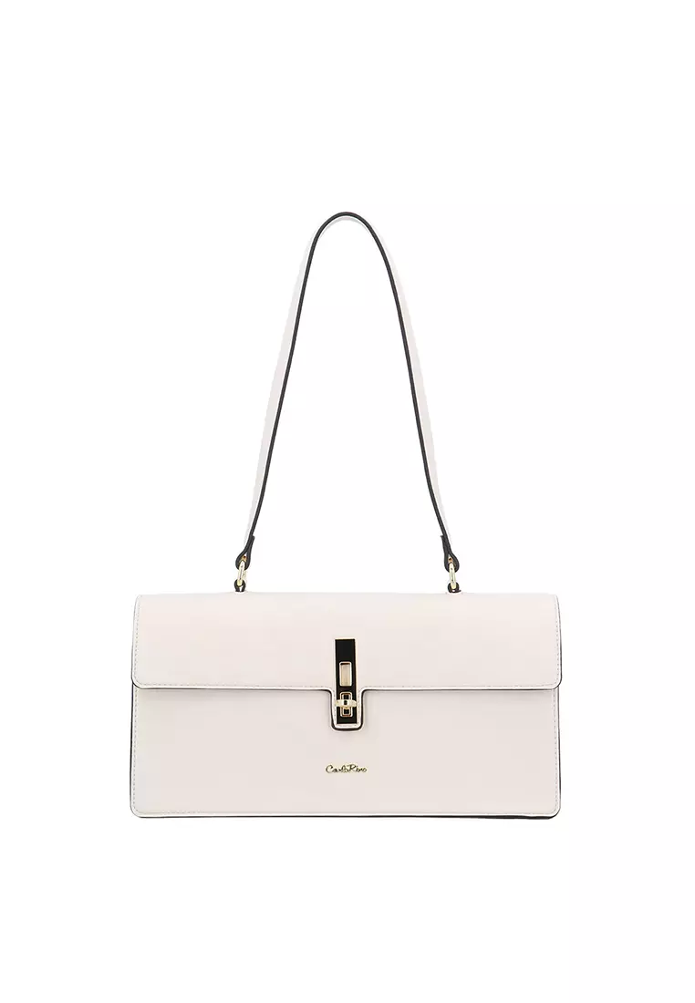 Buy Carlo Rino Maira Boxy Shoulder Bag - Beige 2026 Online | ZALORA ...