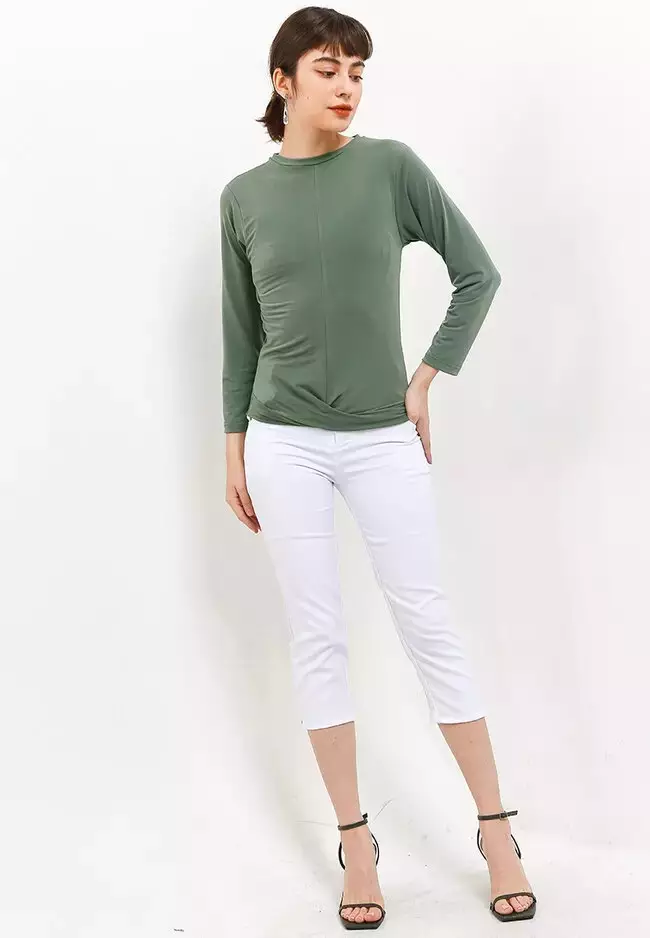 Chanira Presli Blouse-Military Green